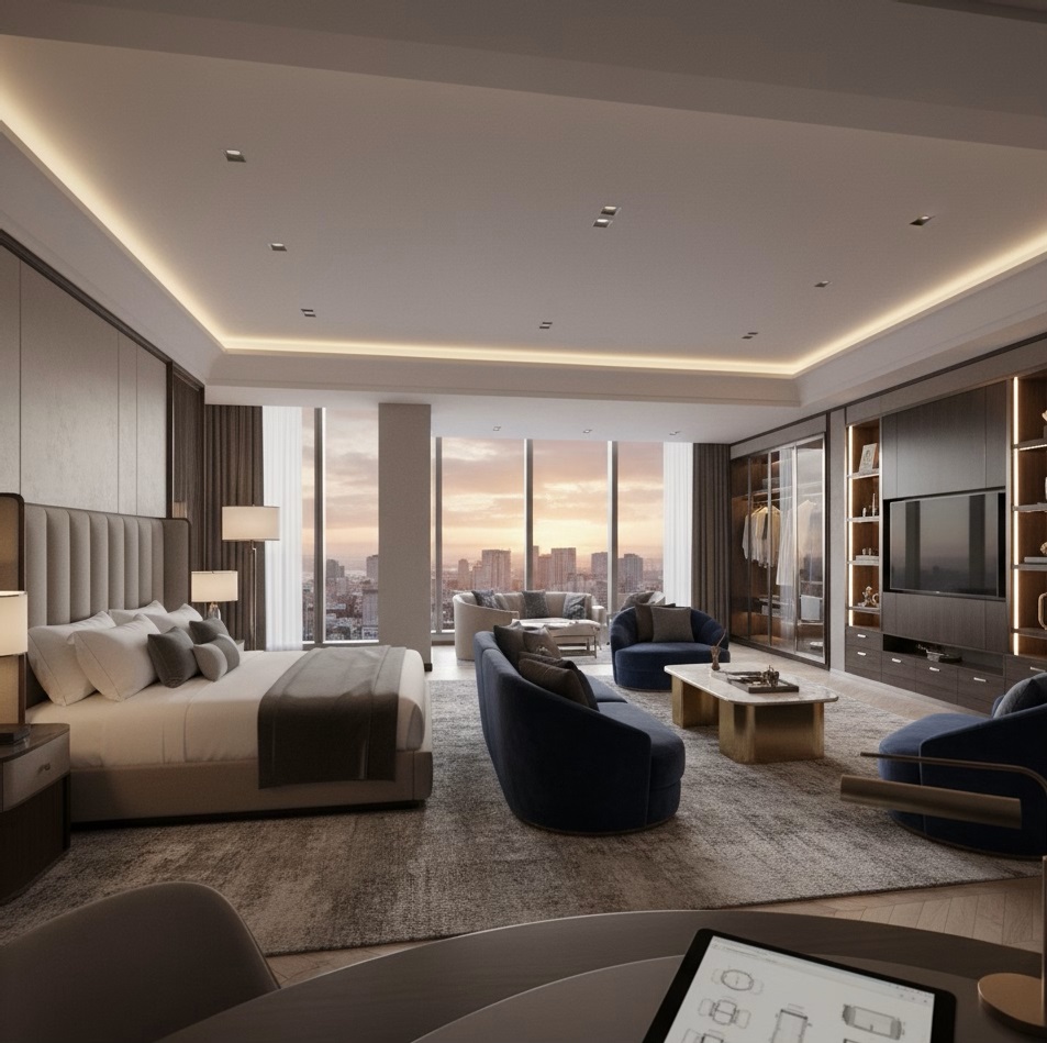 Custom furniture for luxury hotels