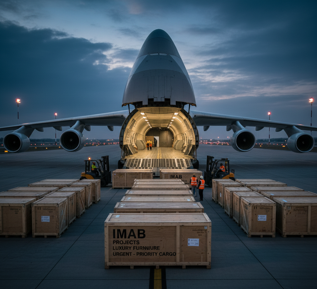Air cargo for urgent furniture delivery